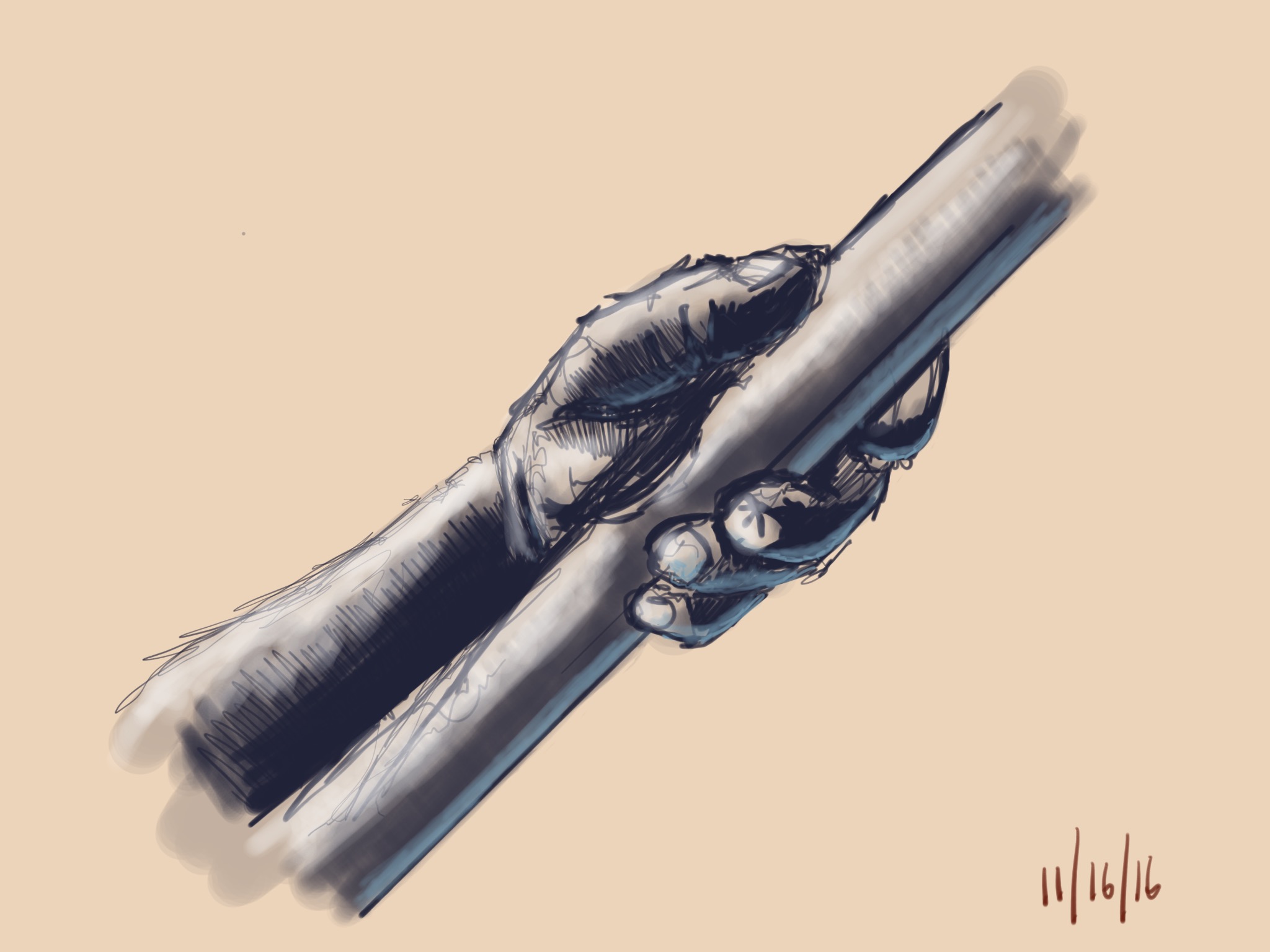 #gdpipeline daily challenge 11-16-16 "polearm"