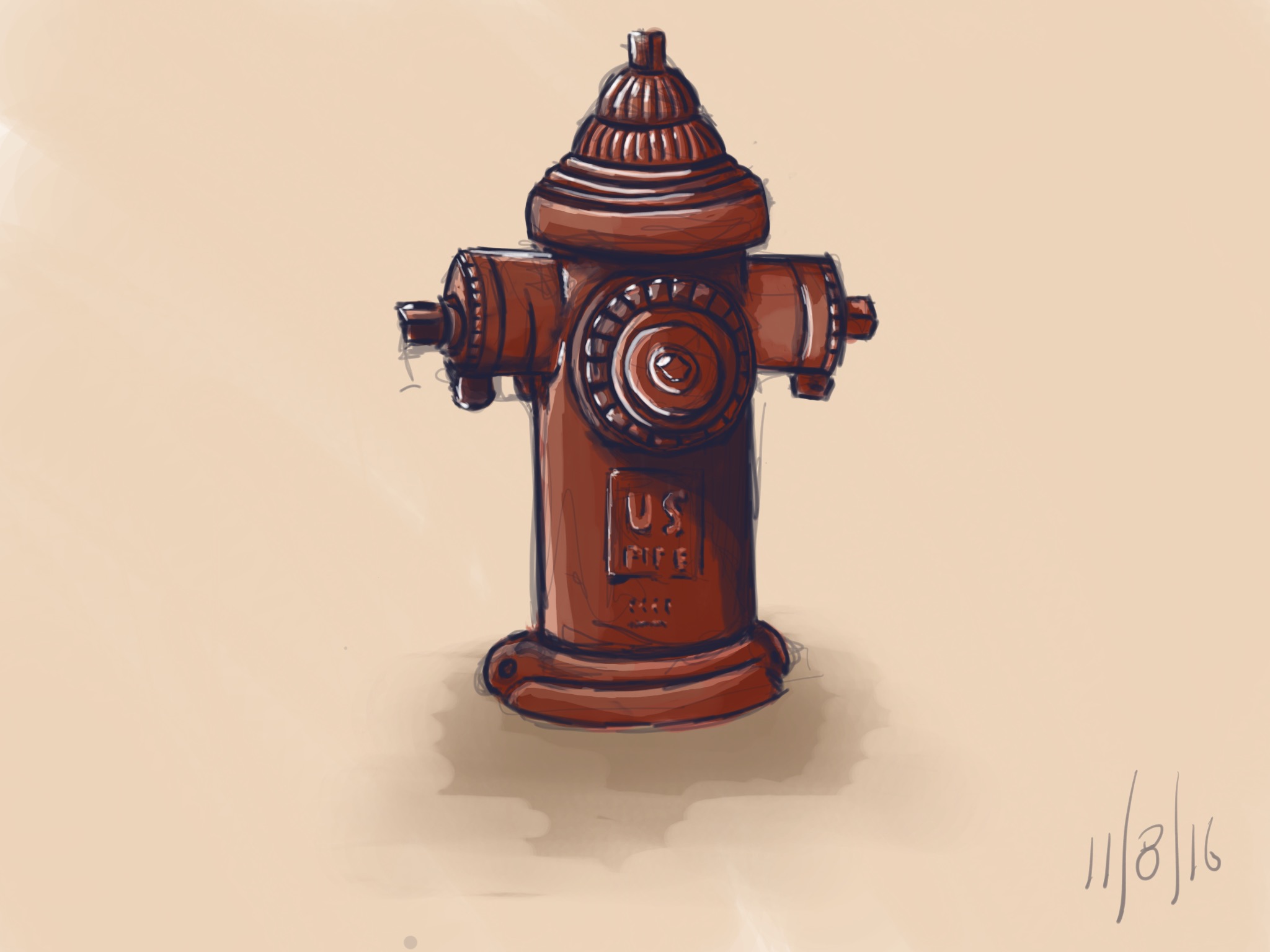 #gdpipeline daily challenge 11-8-16 "fire hydrant"