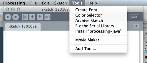 Using an External Editor in Processing 2b7